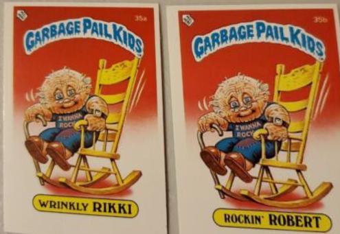 Rockin' ROBERT #35b Garbage Pail Kids 1985 Mini
