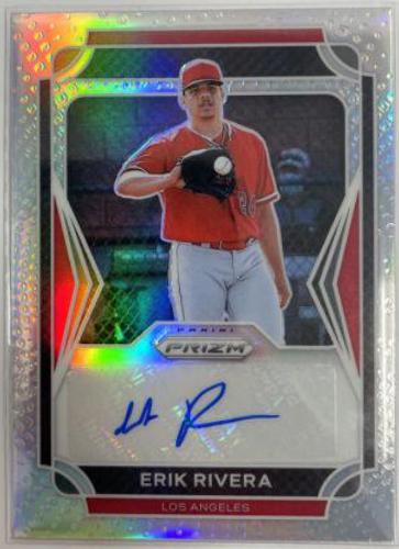 Erik Rivera #3 Baseball Cards 2021 Panini Prizm Draft Picks Autographs