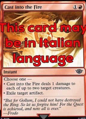 Cast into the Fire #569 Magic Lord of the Rings