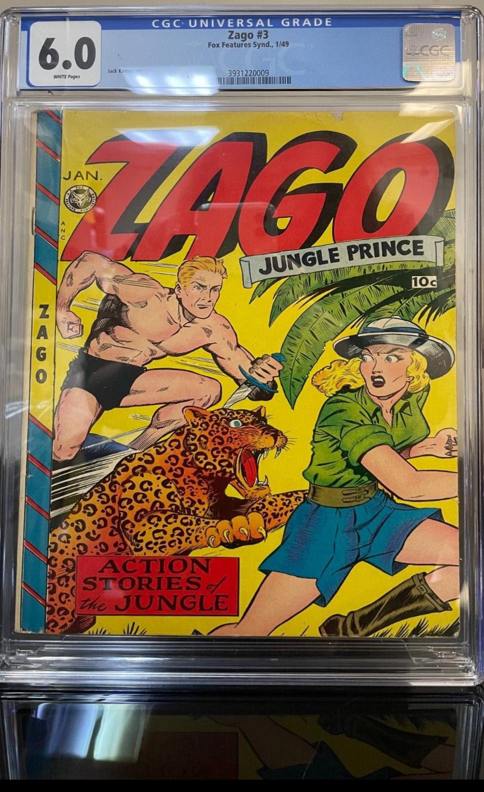 Zago Jungle Prince #3 (1949) Comic Books Zago Jungle Prince