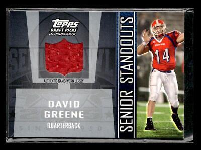 David Greene #SS-DG Football Cards 2005 Topps Draft Picks & Prospects Senior Standout Jersey