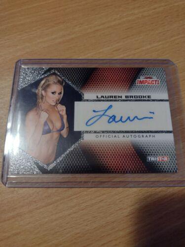 Lauren Brooke #IA-38 Wrestling Cards 2009 TriStar TNA Impact Autograph