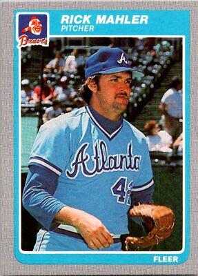 Rick Mahler #332 Baseball Cards 1985 Fleer