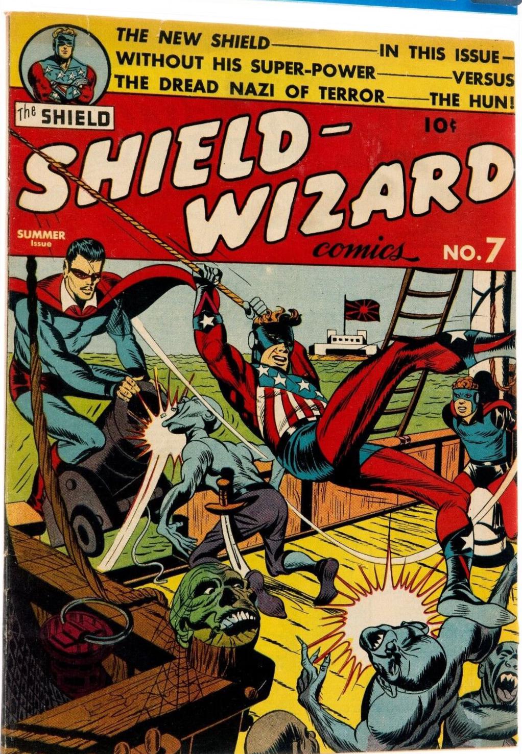 Shield-Wizard Comics #7 (1942) Comic Books Shield-Wizard Comics