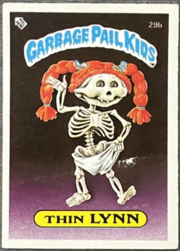 Thin LYNN #29b Garbage Pail Kids 1985 Mini
