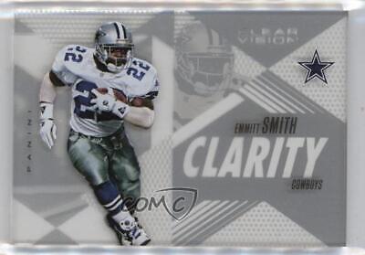 Emmitt Smith #CL-33 Football Cards 2015 Panini Clear Vision Clarity