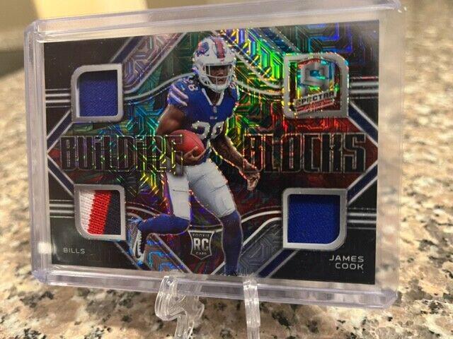 James Cook #BBL-JCO Football Cards 2022 Panini Spectra Building Blocks