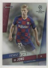 Frenkie de Jong [Refractor] #20 Soccer Cards 2019 Finest UEFA Champions League Prices