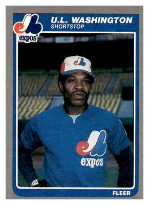 U.L. Washington #U-128 Baseball Cards 1985 Fleer Update