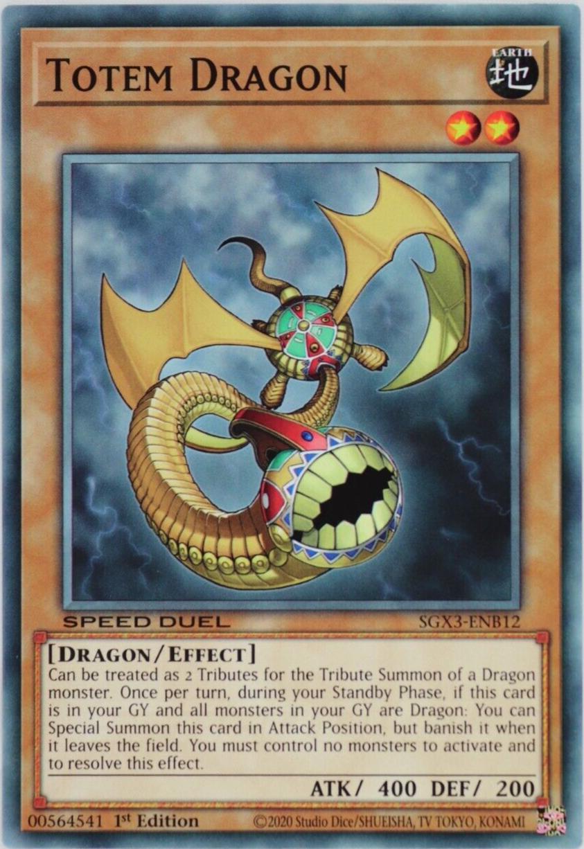 Totem Dragon SGX3-ENB12 YuGiOh Speed Duel GX: Duelists of Shadows