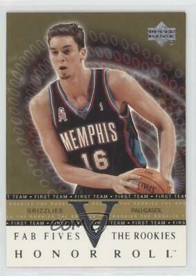 Pau Gasol #F5-R3 Basketball Cards 2001 Upper Deck Honor Roll Fab Fives-the Rookies