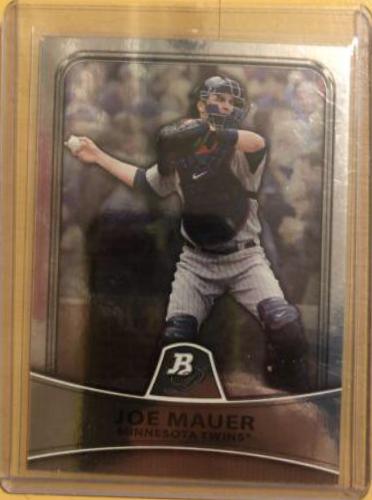 Joe Mauer #14 Baseball Cards 2010 Bowman Platinum