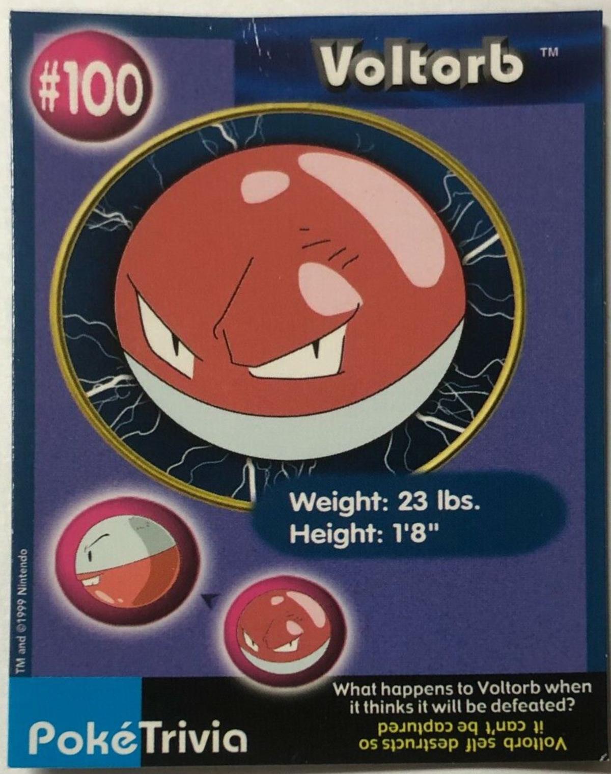 Voltorb #100 Pokemon Burger King