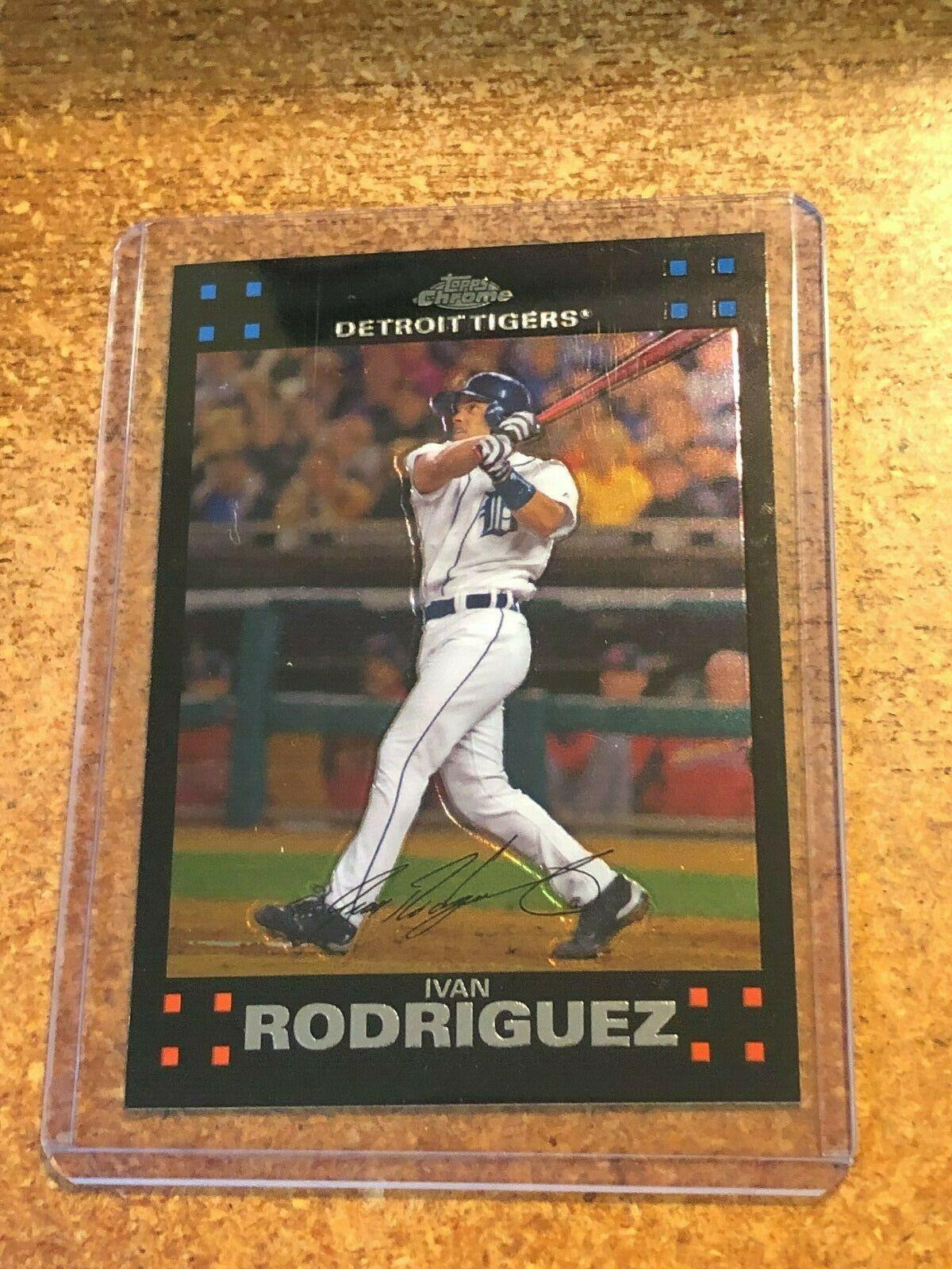 Ivan Rodriguez #34 Baseball Cards 2007 Topps Chrome