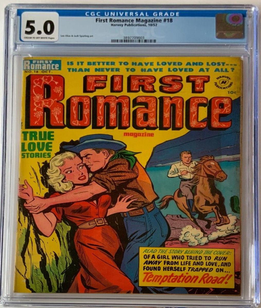 First Romance Magazine #18 (1952) Comic Books First Romance Magazine