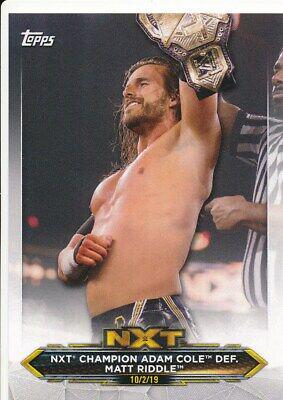 Adam Cole, Matt Riddle #33 Wrestling Cards 2020 Topps WWE NXT
