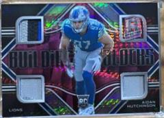 Aidan Hutchinson [Neon Pink] #BBL-AHU Football Cards 2022 Panini Spectra Building Blocks Prices