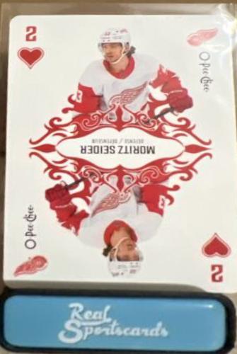 Moritz Seider #2-HEARTS Hockey Cards 2023 O-Pee-Chee Playing Cards