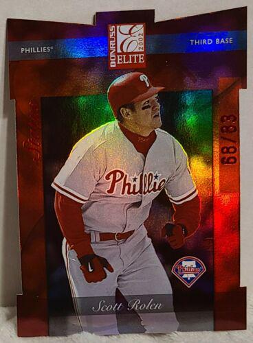 Scott Rolen #21 Baseball Cards 2002 Donruss Elite