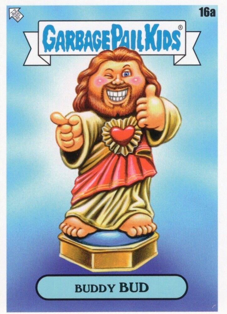 Buddy BUD #16a Garbage Pail Kids X View Askew