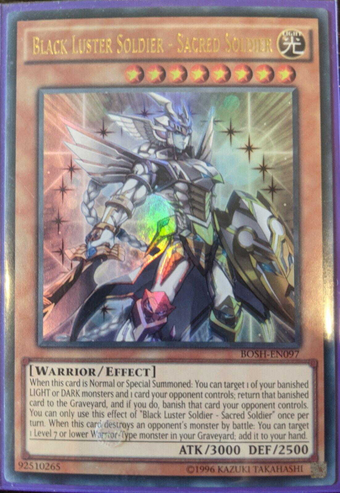 Black Luster Soldier - Sacred Soldier BOSH-EN097 YuGiOh Breakers of Shadow