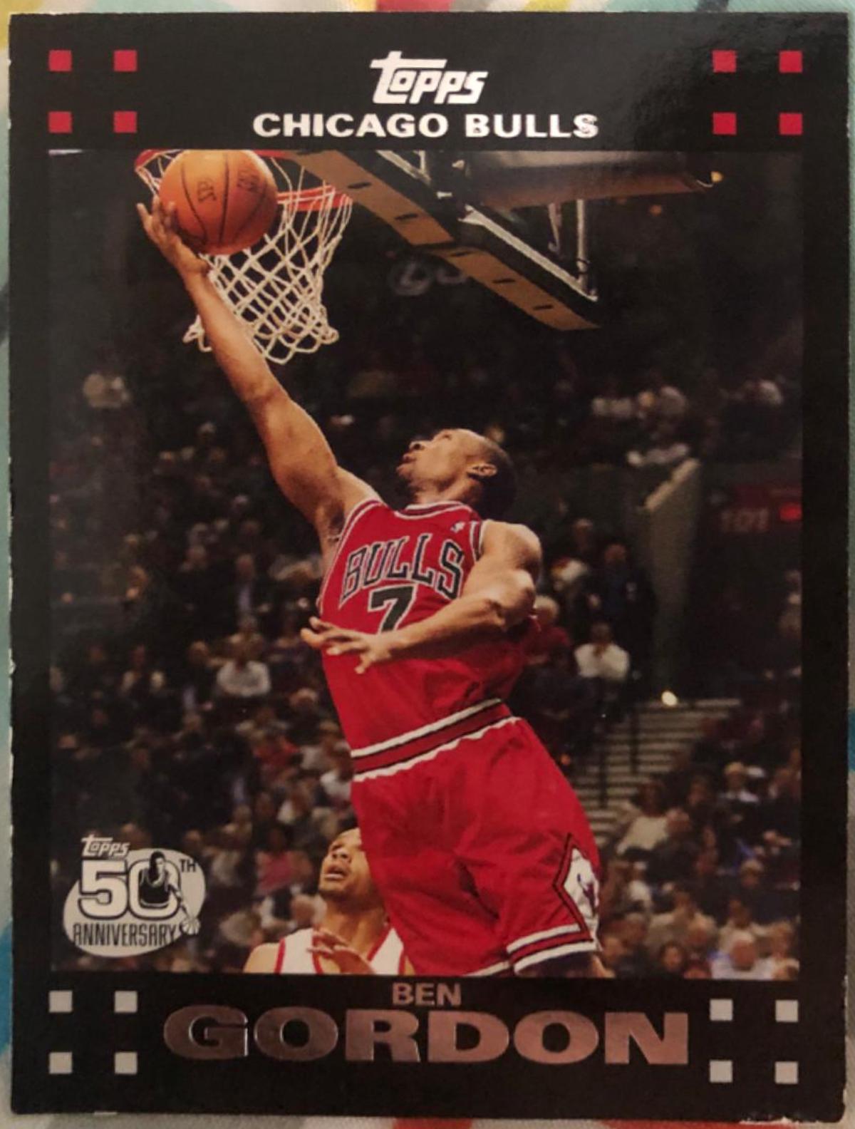 Ben Gordon #77 Basketball Cards 2007 Topps 50th Anniversary