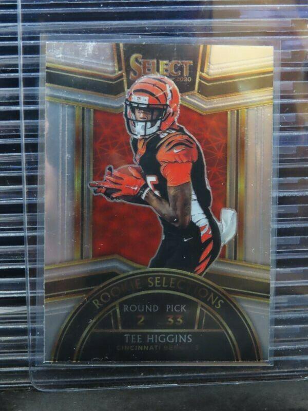 Tee Higgins Football Cards 2020 Panini Select Rookie Selections