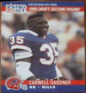 Carwell Gardner #711 Football Cards 1990 Pro Set