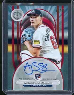 AJ Smith-Shawver [Red] #TA-AJS Baseball Cards 2024 Topps Tribute Autograph