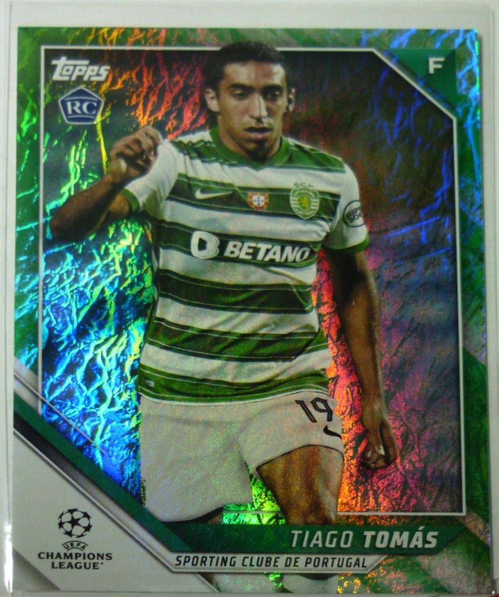 Tiago Tomas #101 Soccer Cards 2021 Topps UEFA Champions League Jade