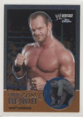 Chris Benoit #32 Wrestling Cards 2007 Topps Heritage II Chrome WWE