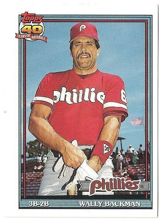 Wally Backman #3T 1991 Topps Traded Baseball