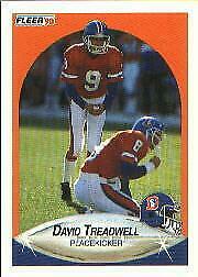 David Treadwell #32 Football Cards 1990 Fleer