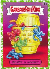 Beryl O. Monkey [Green] #81a Garbage Pail Kids at Play Prices