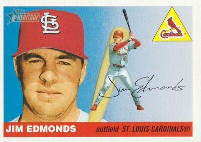 Jim Edmonds #51 Baseball Cards 2004 Topps Heritage