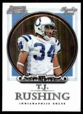 T.J. Rushing #27 Football Cards 2006 Bowman Sterling