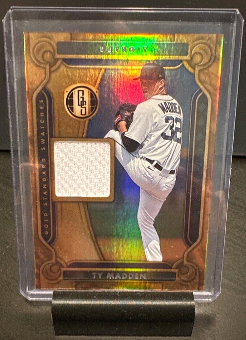 Ty Madden #GSS-TM Baseball Cards 2023 Panini Chronicles Gold Standard Swatches