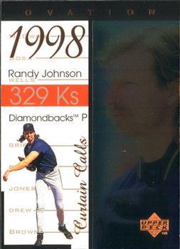 Randy Johnson #R20 Baseball Cards 1999 Upper Deck Ovation Curtain Calls