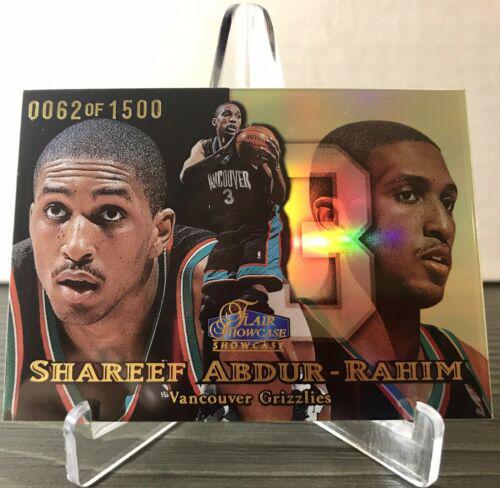Shareef Abdur-Rahim Row 1 #9 Basketball Cards 1998 Flair Showcase