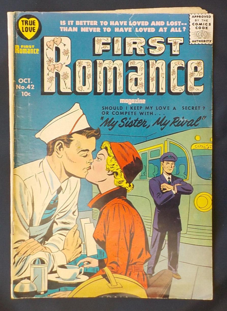 First Romance Magazine #42 (1956) Comic Books First Romance Magazine