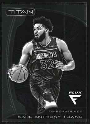 Karl Anthony Towns #4 Basketball Cards 2022 Panini Flux Titan
