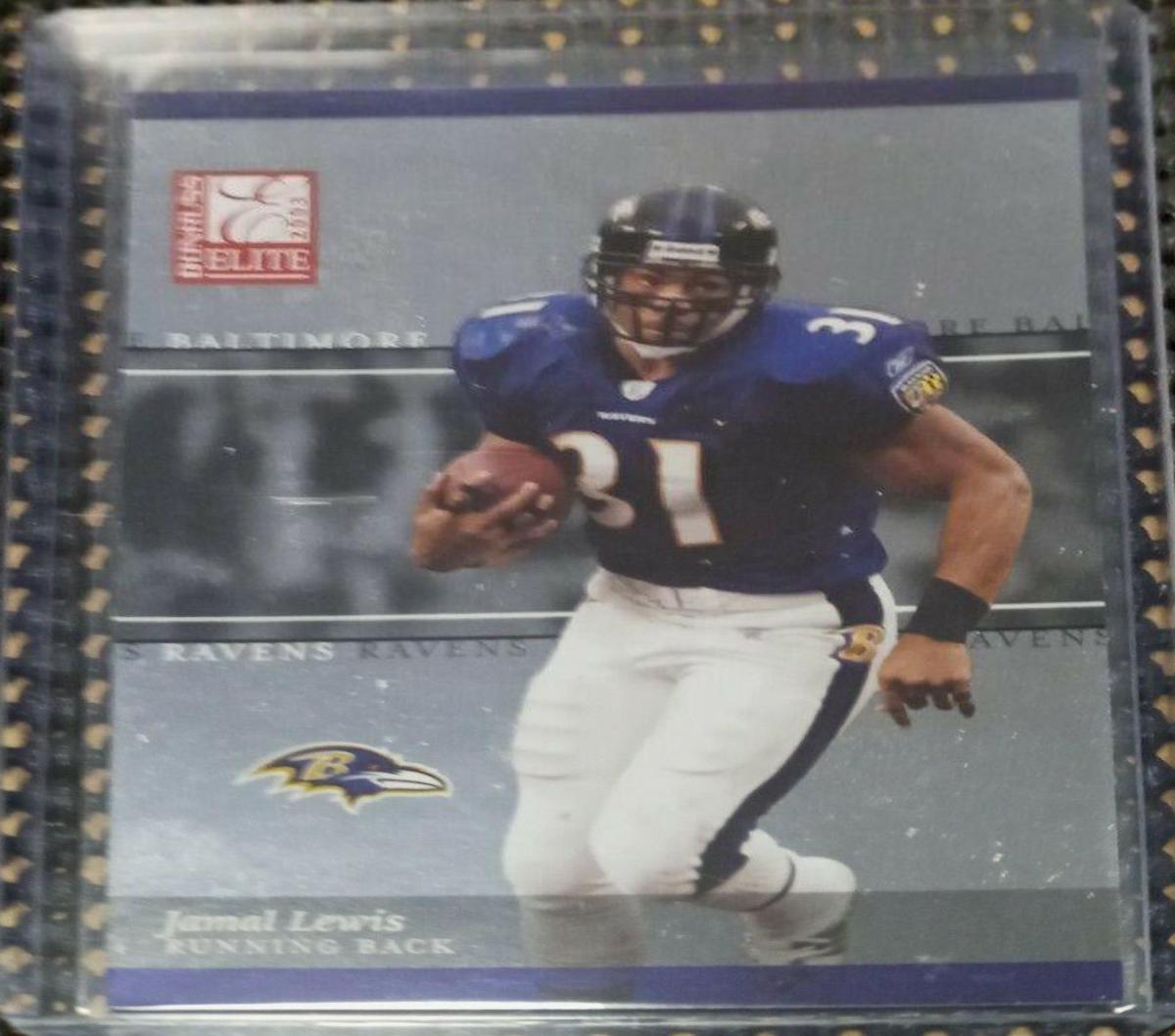 Jamal Lewis #1 Football Cards 2003 Panini Donruss Elite
