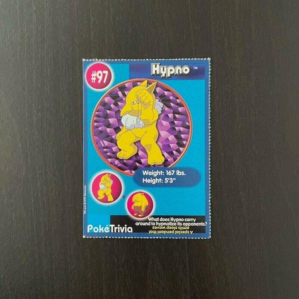Hypno #97 Pokemon Burger King