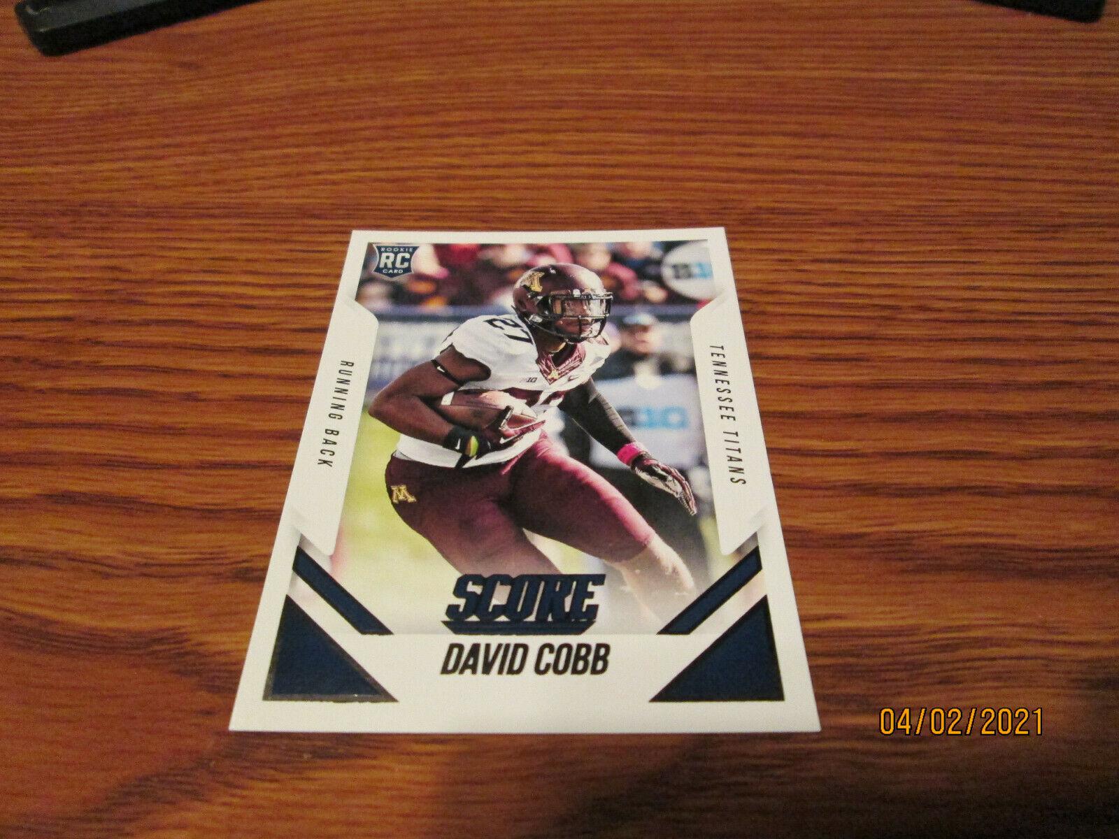 David Cobb #381 Football Cards 2015 Panini Score