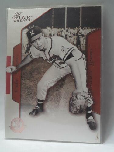 Eddie Mathews #41 Baseball Cards 2003 Flair Greats