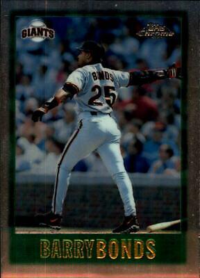 Barry Bonds #1 Baseball Cards 1997 Topps Chrome