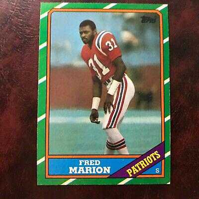 Fred Marion #42 Football Cards 1986 Topps
