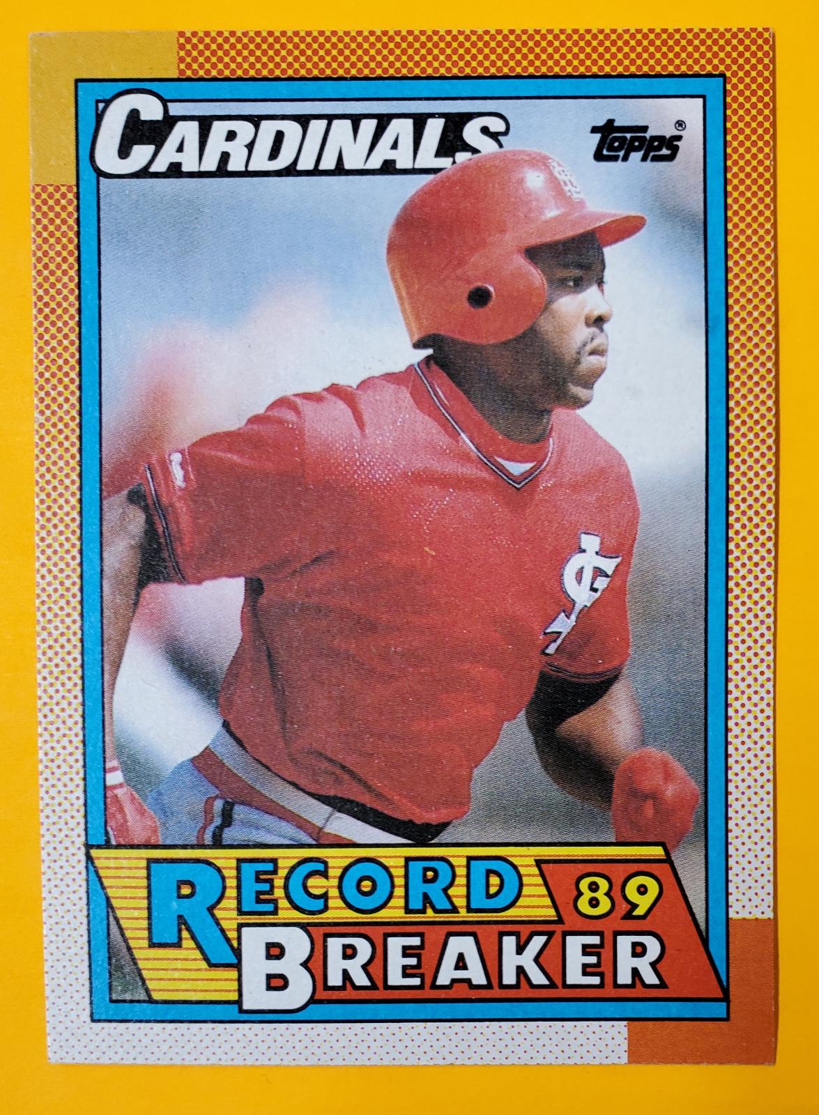 Vince Coleman #6 Baseball Cards 1990 Topps Tiffany