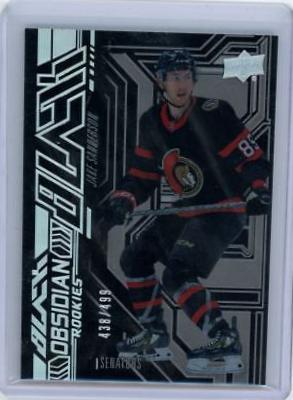 Jake Sanderson #OR-16 Hockey Cards 2022 SPx UD Black Obsidian Rookies