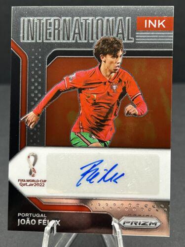 Joao Felix Soccer Cards 2022 Panini Prizm World Cup International Ink Autograph